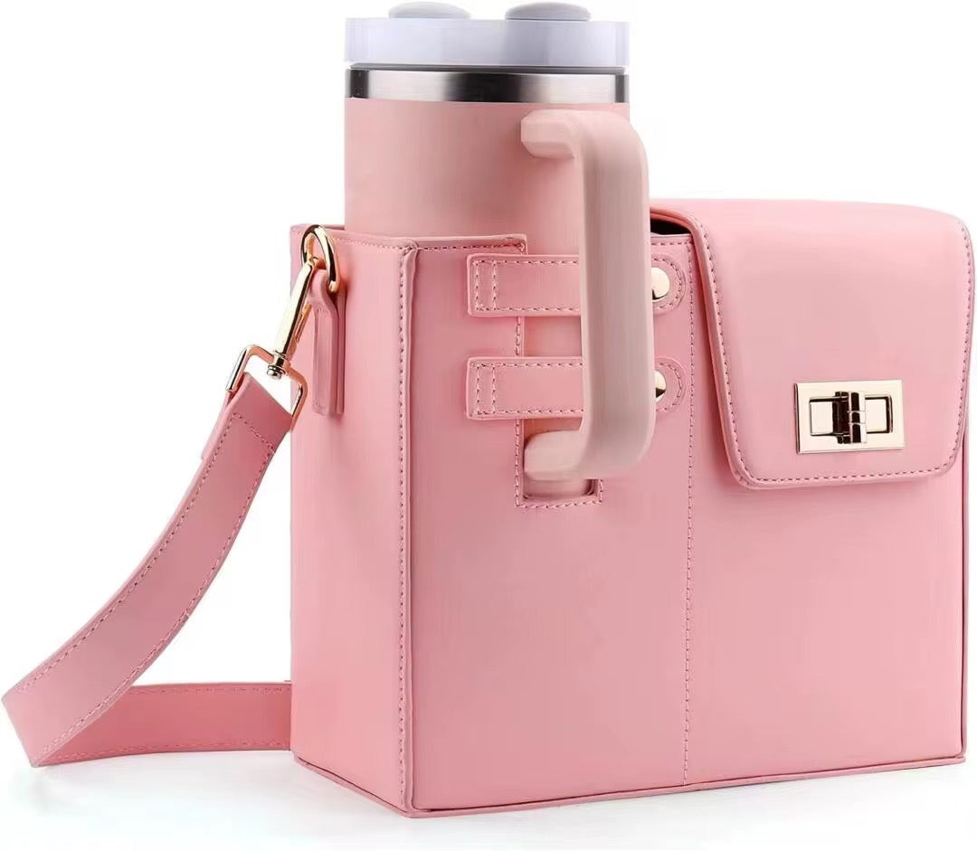 Borsa porta borraccia rosa