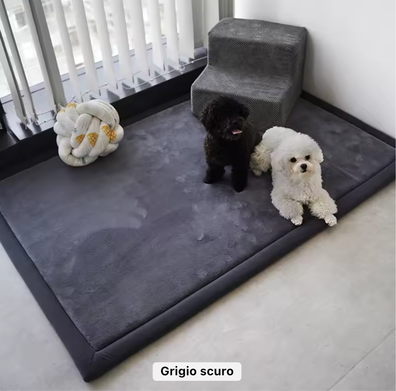 Tappeto tatami in memory foam instatrendshop grigio scuro 