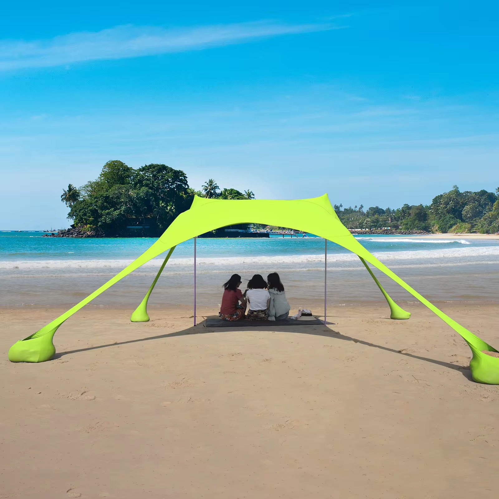 Ombrellone gazebo da spiaggia e campeggio portatile